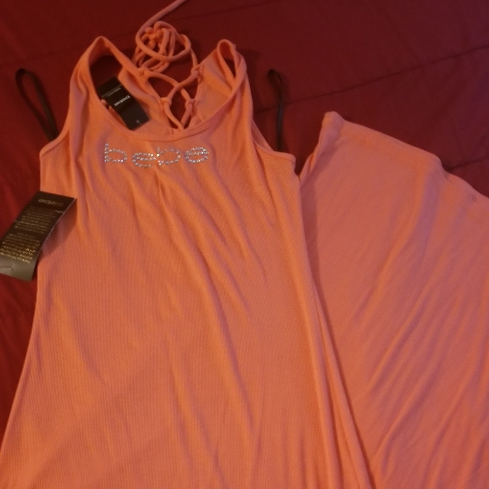 Sexy bebe logo maxi dress